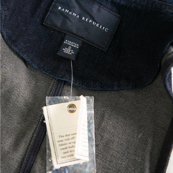 Banana Republic Dark Denim Vest - Never Worn | Size: US 0 - Picture 4 of 5